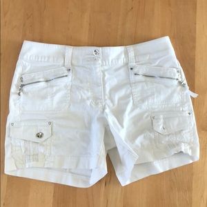 White Jean Shorts White House Black Market